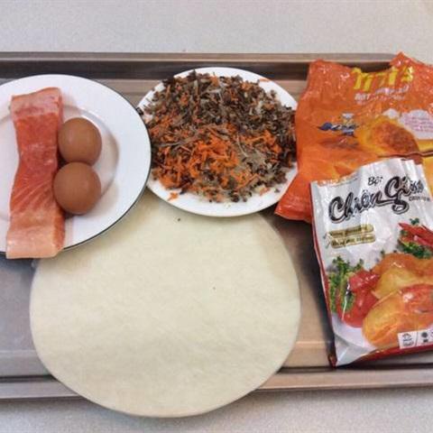 Cách làm nem cá hồi chiên xù