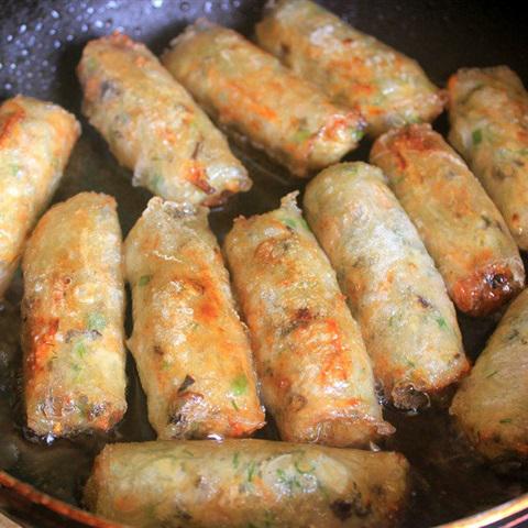 Cách làm nem cá rô phi chiên