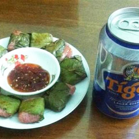 Cách làm nem chua nướng đơn giản