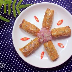Cách làm nem cuộn khoai môn