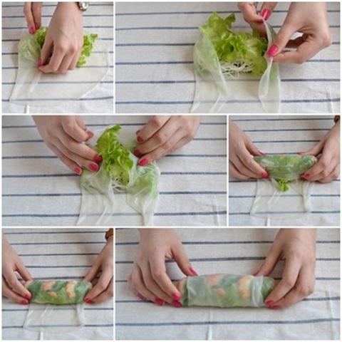 Cách làm nem cuốn tôm