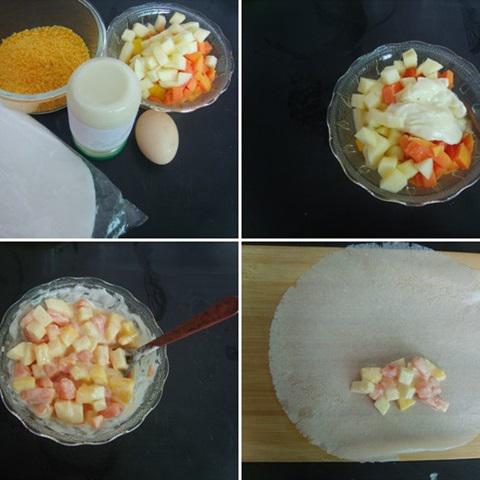 Cách làm nem hoa quả