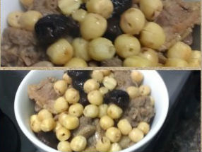 Ngan hầm hạt sen, nấm đông cô