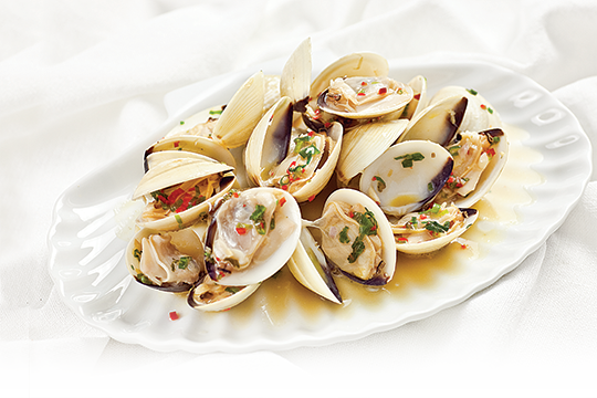 Nghêu hấp nước tương