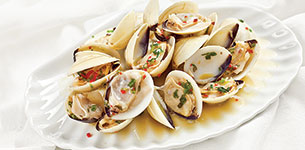 Nghêu hấp nước tương