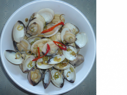 Nghêu hấp sả ớt