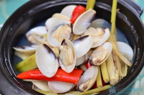 Nghêu hấp sả ớt