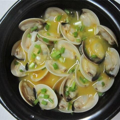 Cách làm nghêu hấp trứng gà