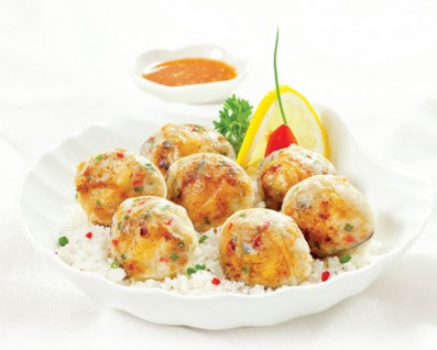 Nghêu nướng mỡ chài