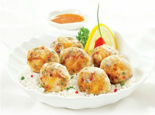 Nghêu nướng mỡ chài