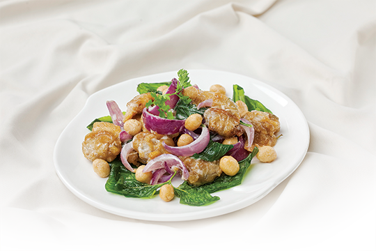 Nghêu xào mayonnaise húng quế