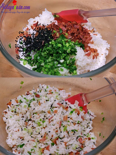 Ngộ nghĩnh cơm viên nắm tay Jumeok Bap của xứ sở kim chi