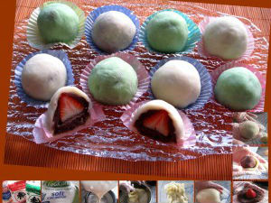 Ngon mềm bánh mochi dâu