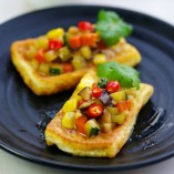 Ngon miệng, đơn giản, hấp dẫn với món đậu phụ chiên ngũ sắc