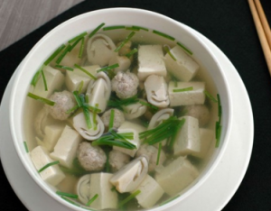 Ngon ngọt tự nhiên với canh hẹ nấu nấm thịt