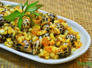 Ngon như ốc hương xào bắp bơ