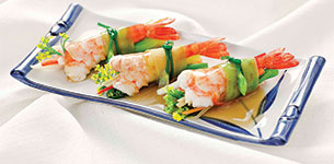 Ngồng cải hấp tôm