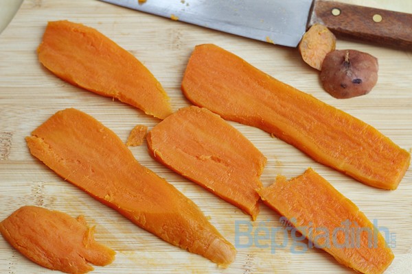Ngọt ngon với món khoai lang sấy dẻo