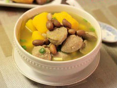 Ngọt thơm canh bí đỏ bò viên