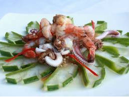 Nha đam trộn hải sản