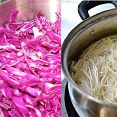 Cách làm nộm bắp cải tím
