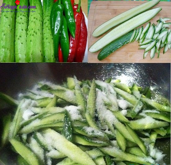 Nộm dưa chuột giá đỗ ngọt mát ngày hè