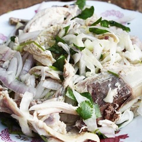 Cách làm nộm gà bắp cải