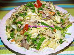 Nộm gà bắp cải