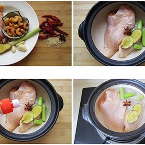 Cách làm nộm gà trộn hạt điều