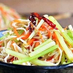 Cách làm nộm nấm kim châm