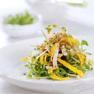 Cách làm nộm rau mầm