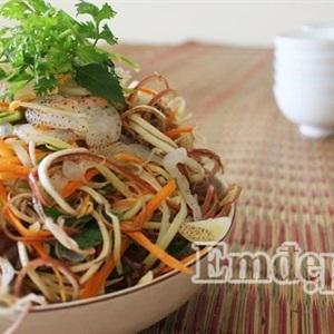 Cách làm nộm sứa xoài xanh