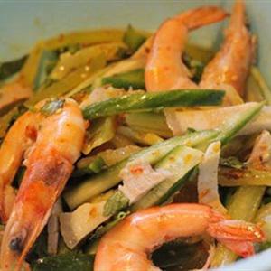 Cách làm nộm tôm thịt và khế