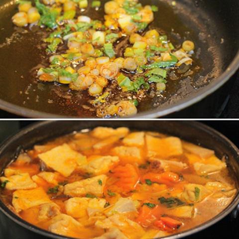 Cách làm nui gạo nấu chay