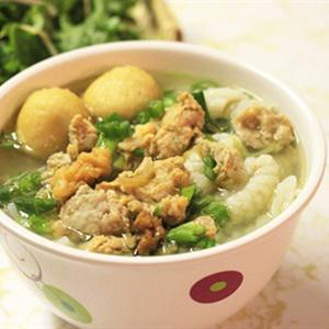 Cách làm nui gạo nấu mọc tôm