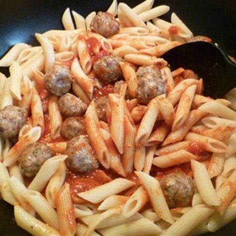 Cách làm nui sốt cà với thịt băm viên