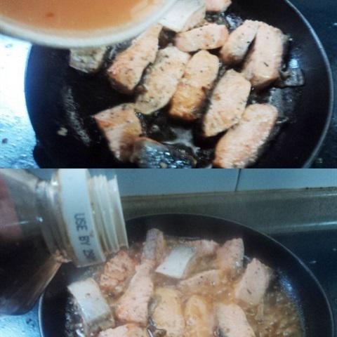 Cách làm nui sốt tương ớt cá hồi