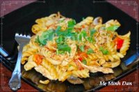 Nui xào gà cho những ngày bận rộn