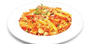 Nui xào hải sản