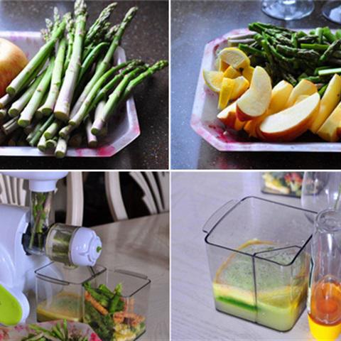 Cách làm nước ép táo măng tây