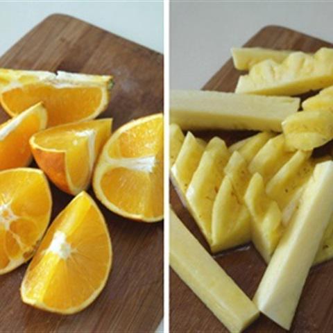 Cách làm nước ép thơm và cam