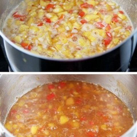 Cách làm nước sốt đào cho thịt nướng BBQ