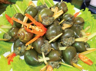 Ốc bươu hấp mẻ