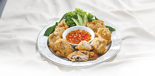 Óc heo chiên giòn