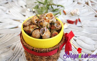 Ốc hương xào tỏi ớt lá chanh thơm lừng