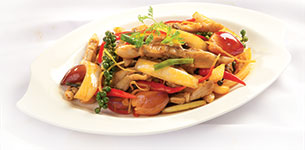 Ốc móng tay xào tiêu xanh