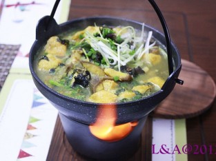 Ốc nấu chuối đậu