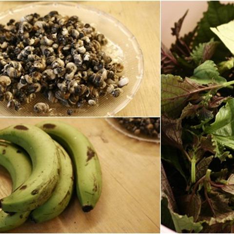 Cách làm ốc xào chuối