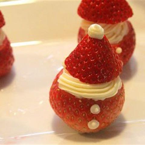 Cách làm ông già Noel bằng dâu tây