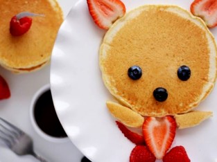 Pancake gấu cực xinh cho bữa sáng